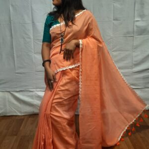 Handloom body plain khadi saree